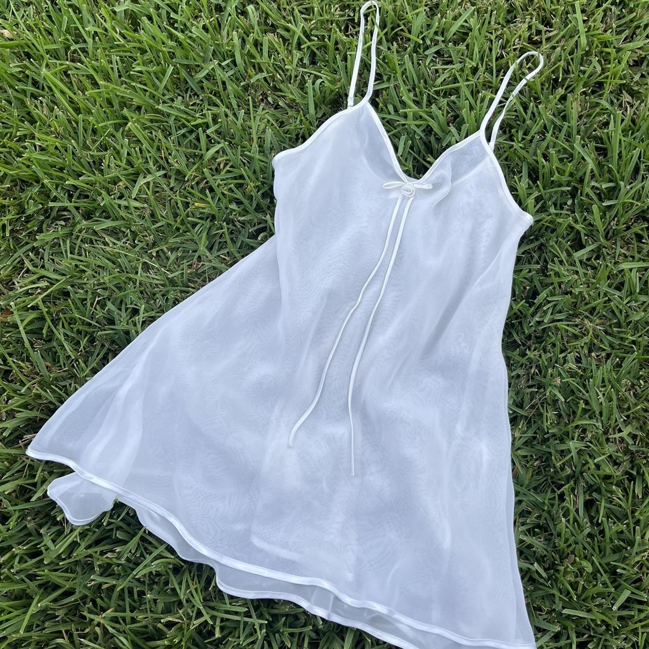 Vintage Fredricks Of Hollywood Lingerie White Slip... Depop