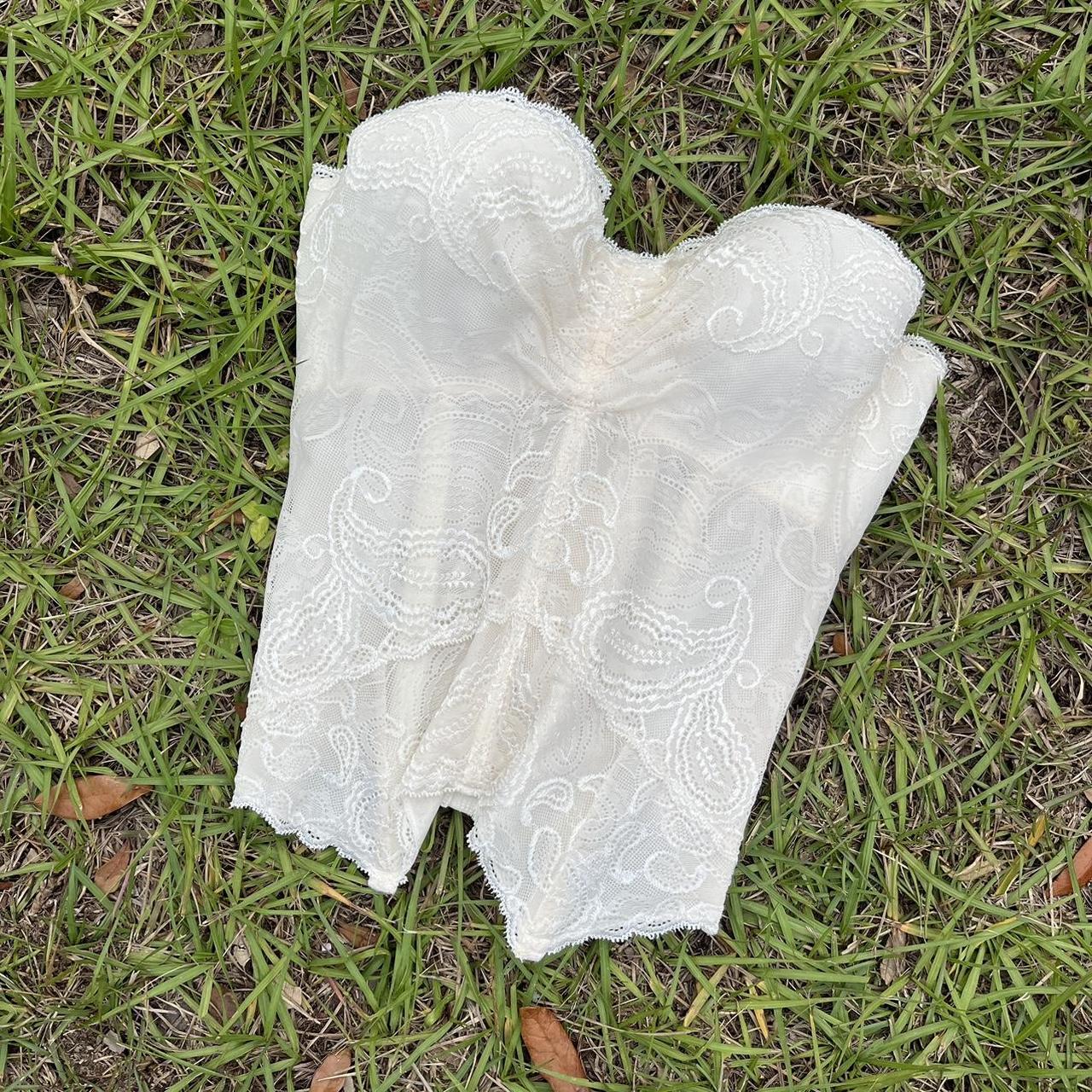ON HOLD DO NOT BUY Vintage White Lace Corset Top… - Depop