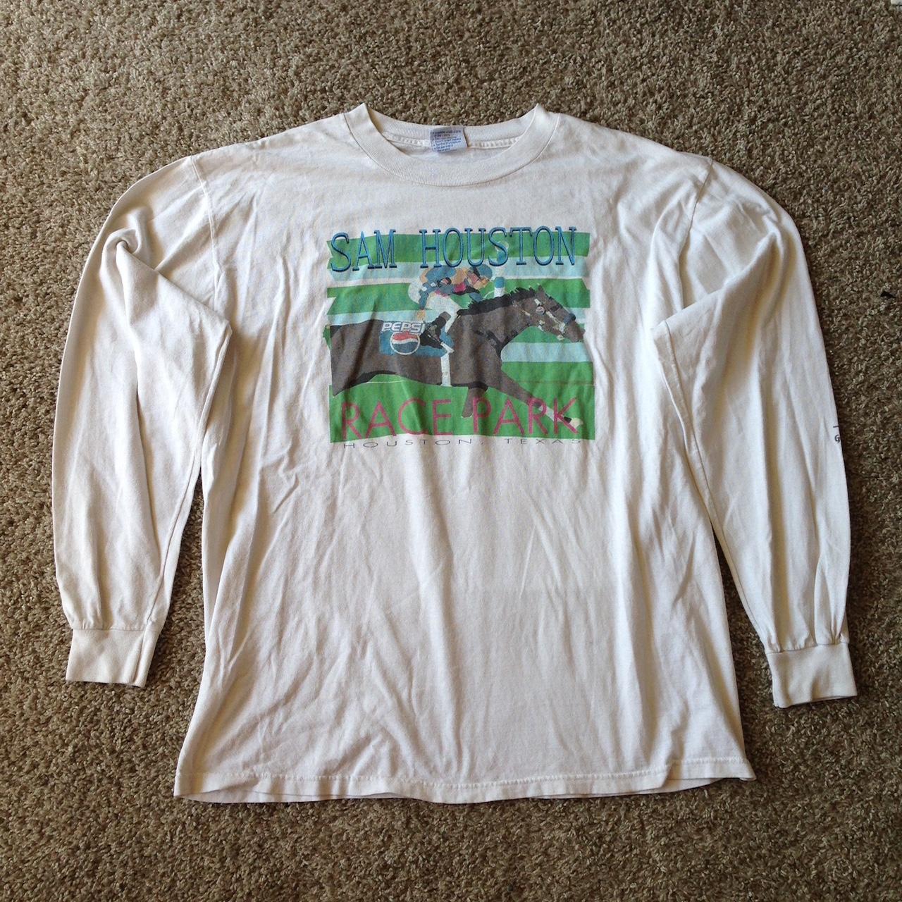 Vintage 90s Sam Houston horse race... - Depop