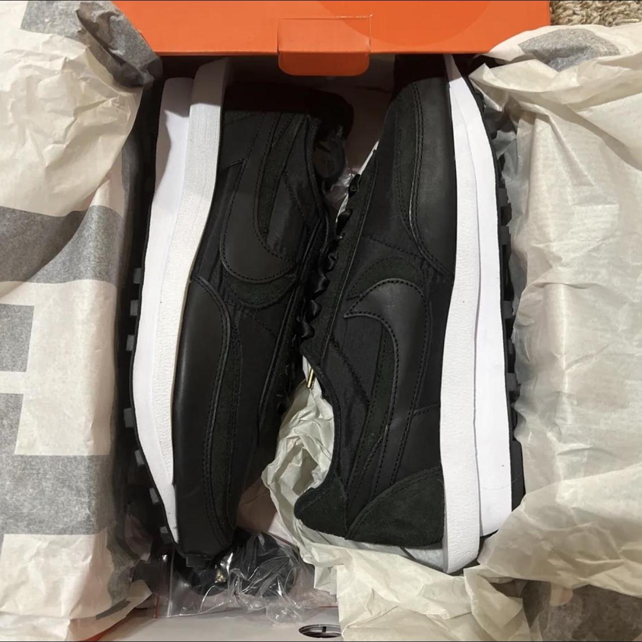 Size 12 - Nike LDWaffle x Sacai Black Nylon 2020... - Depop