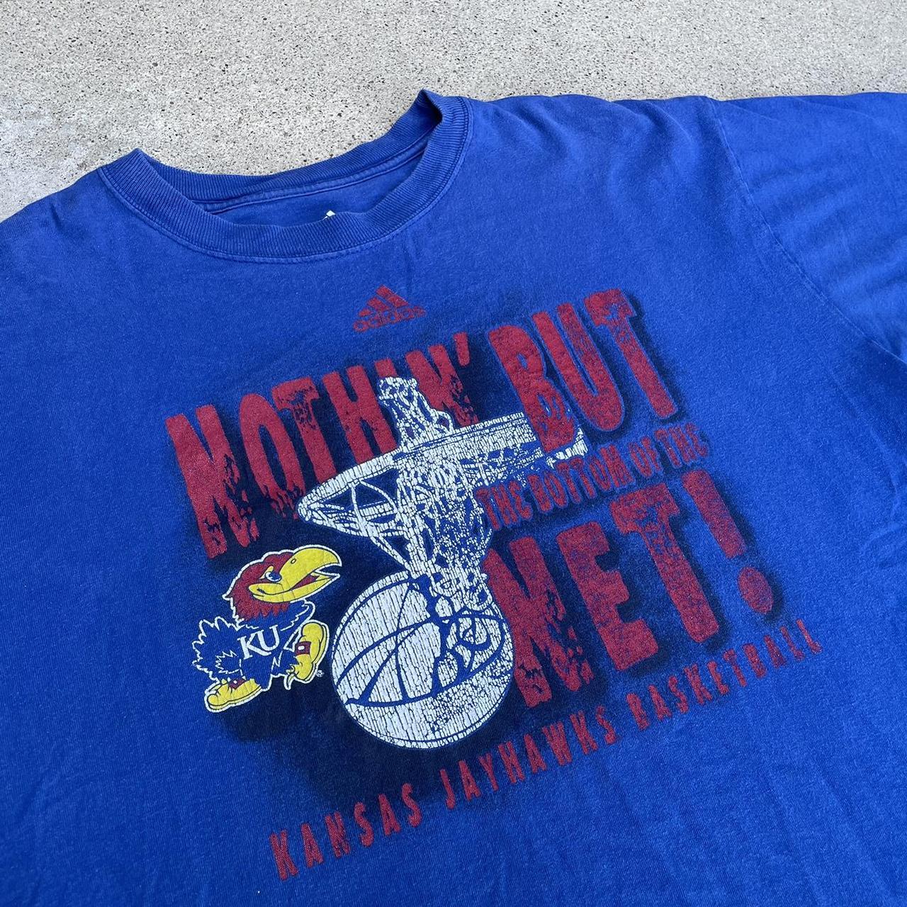 Vintage Nike Kansas Jayhawks Nike Elite Jersey  - Depop