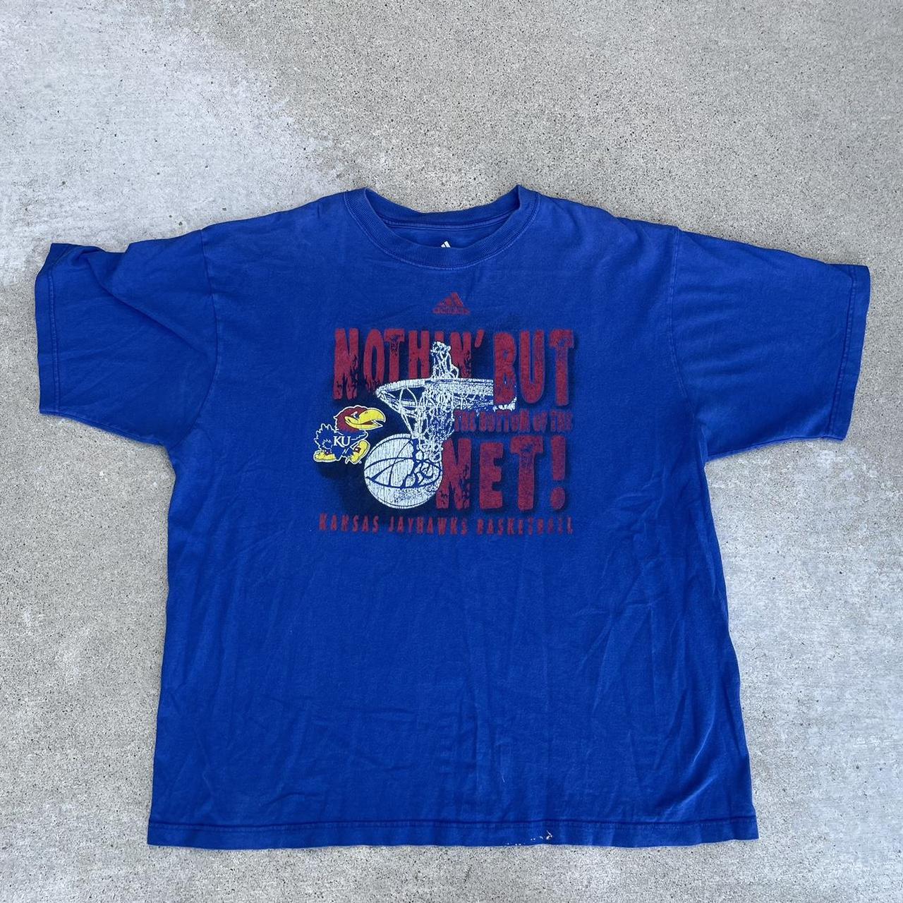 Vintage Nike Kansas Jayhawks Nike Elite Jersey  - Depop