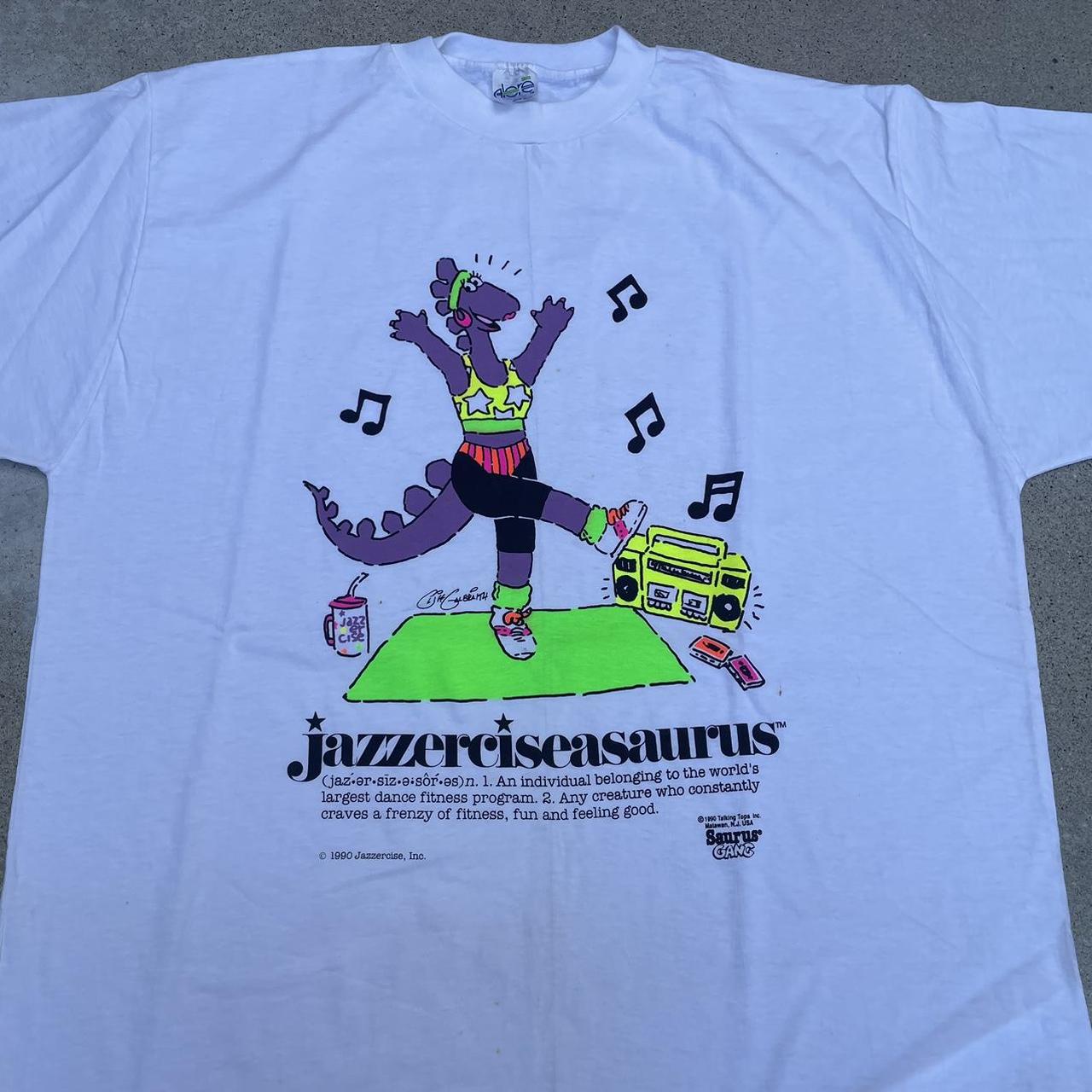 Vintage Jazzercise Tshirt This is a great heavy - Depop