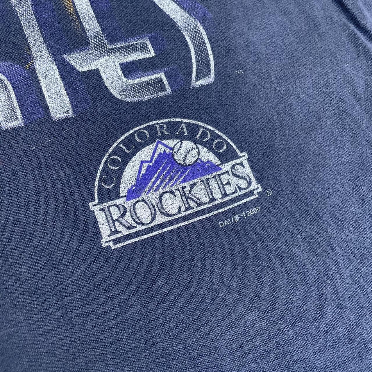 Vintage 90s Colorado Rockies Baseball Single Stitch - Depop