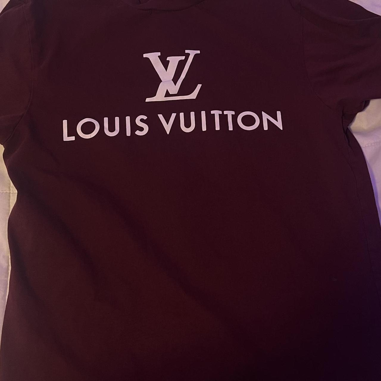 Louis Vuitton long sleeve T shirt LV on the - Depop