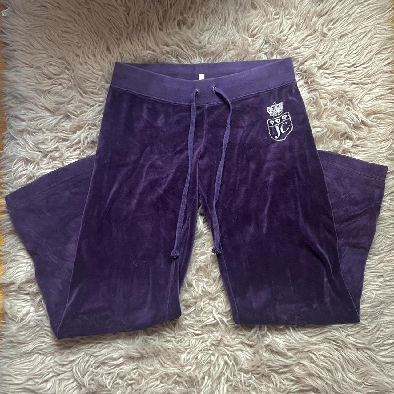 Dark Purple Juicy Couture Sweatpants - Size S -... - Depop