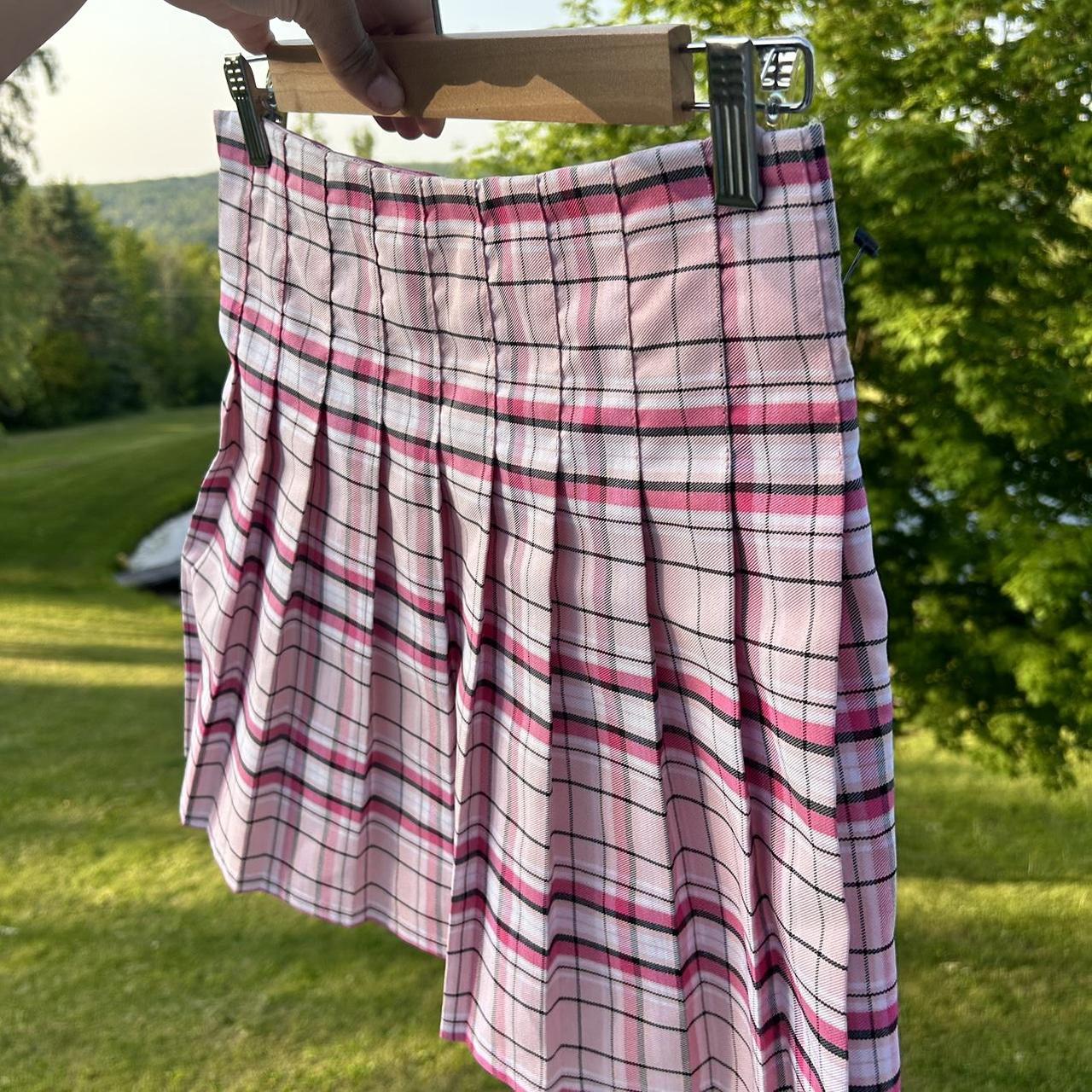 Women's Pink and Black Skirt (3)