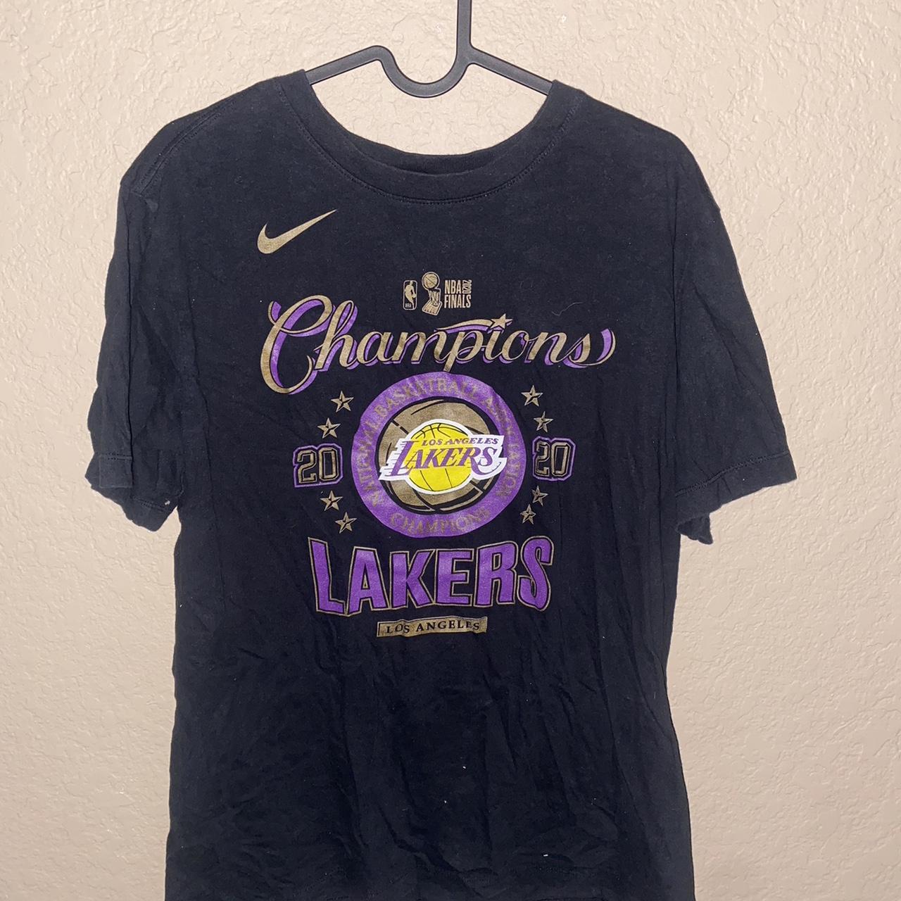 Nike Lakers 2020 Championship T-Shirt - Mens - Depop