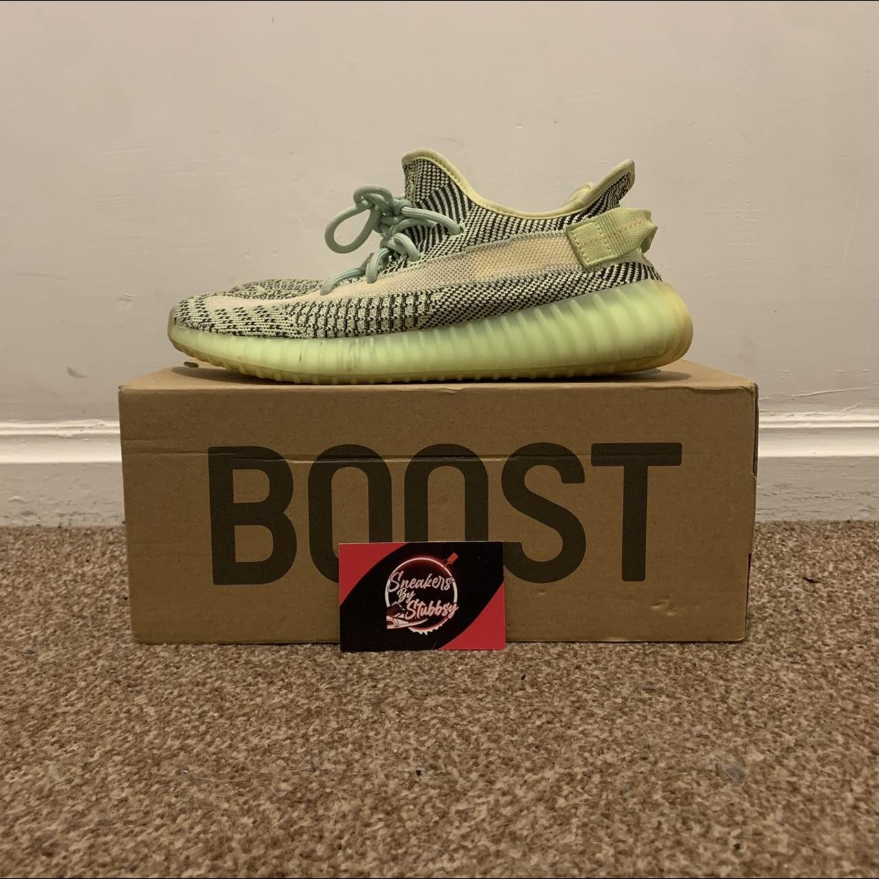 yeezy green sneakers