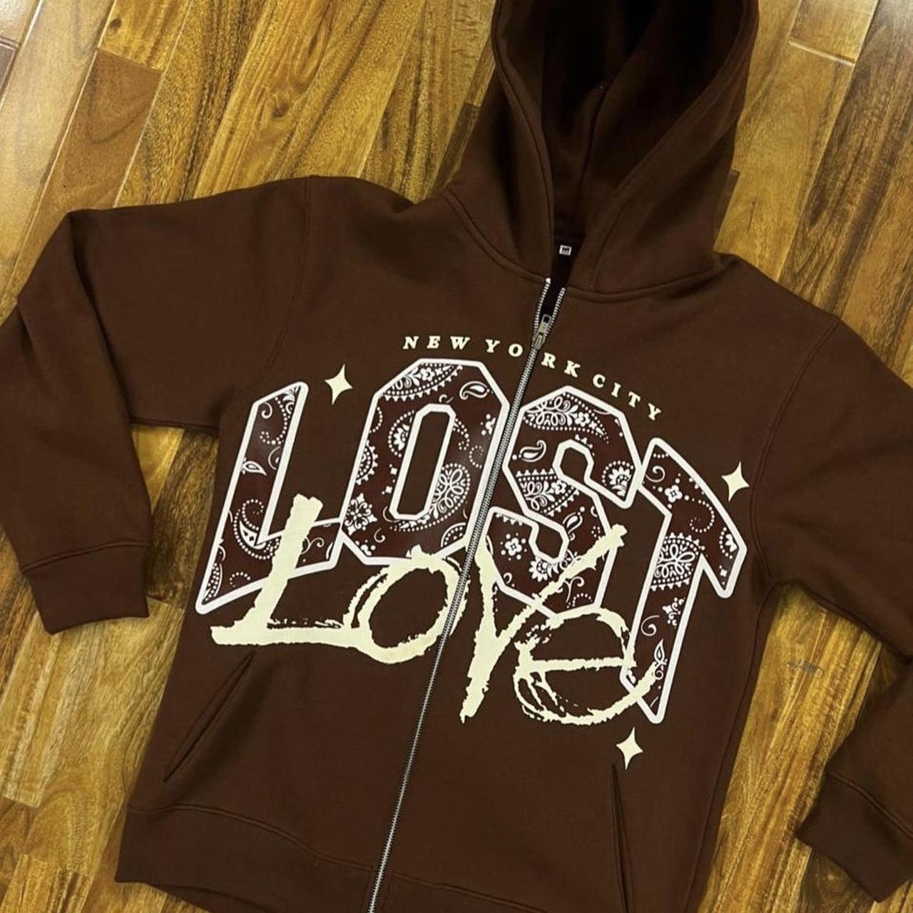 LostLoveNYC zip up Mens S (runs big) oversized for... Depop