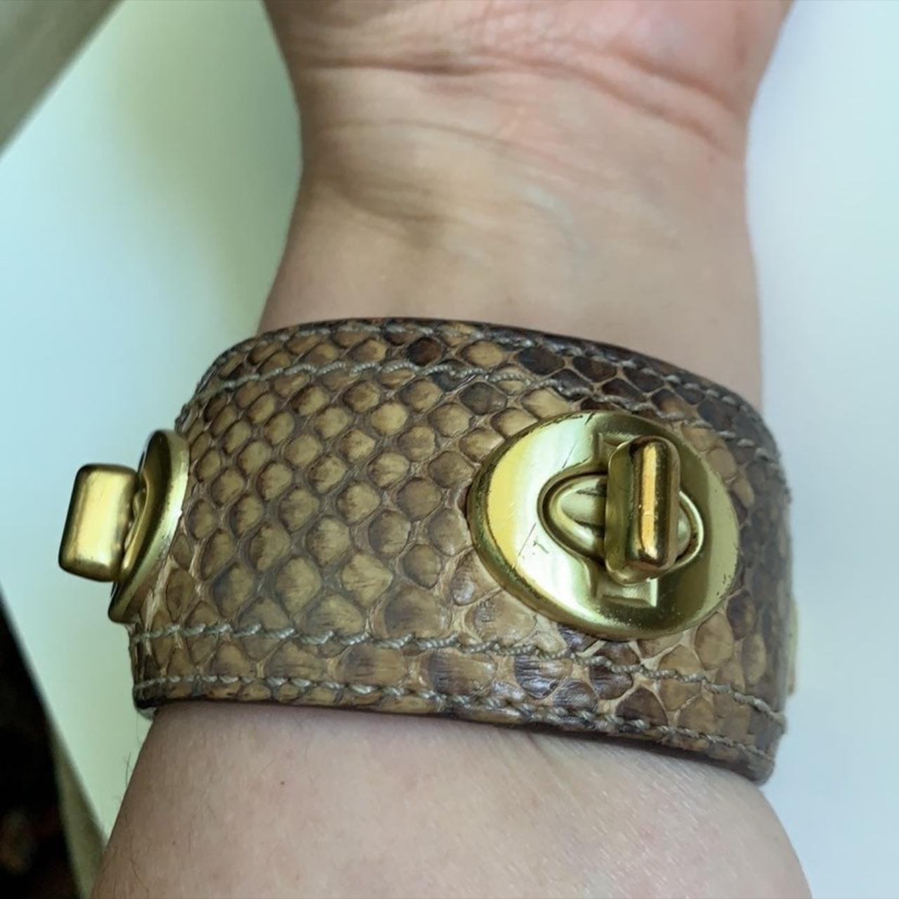 Coach Leather cuff 2024 bracelet