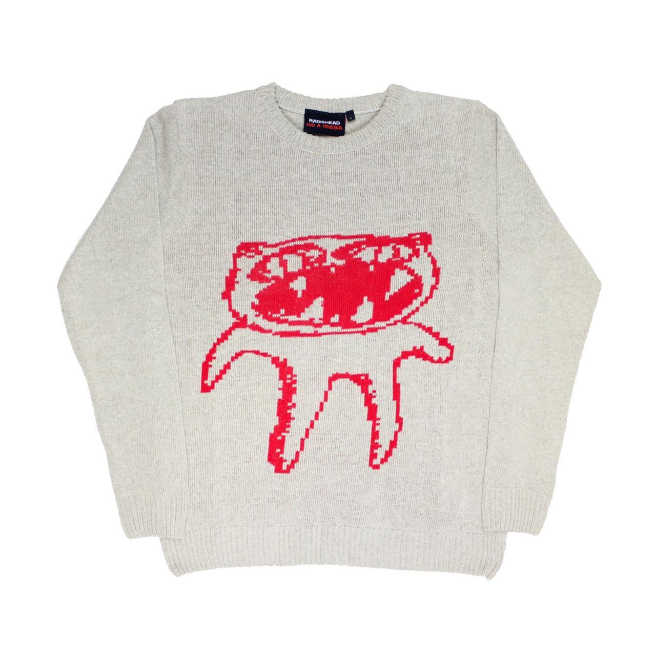 Radiohead Kid A Mnesia Pixel Minotaur Natural Crop hotsell Pullover Jumper Sweater XS S