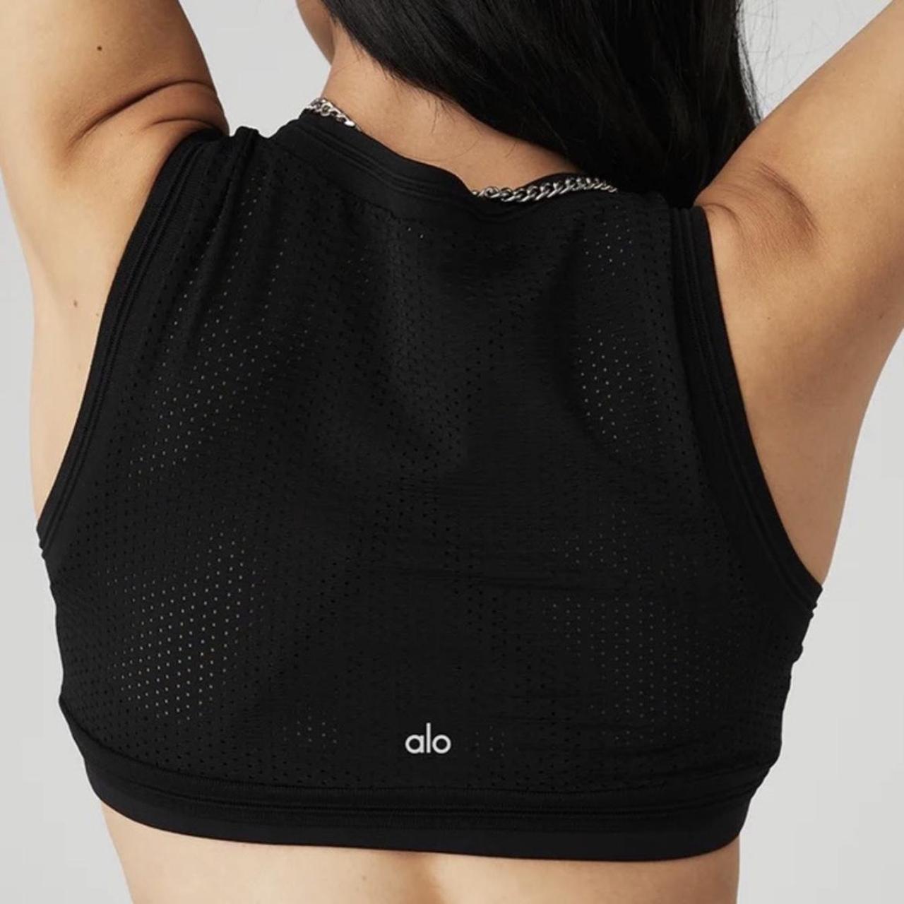 Black Alo Yoga sports bra SIZE XS New with tags - Depop
