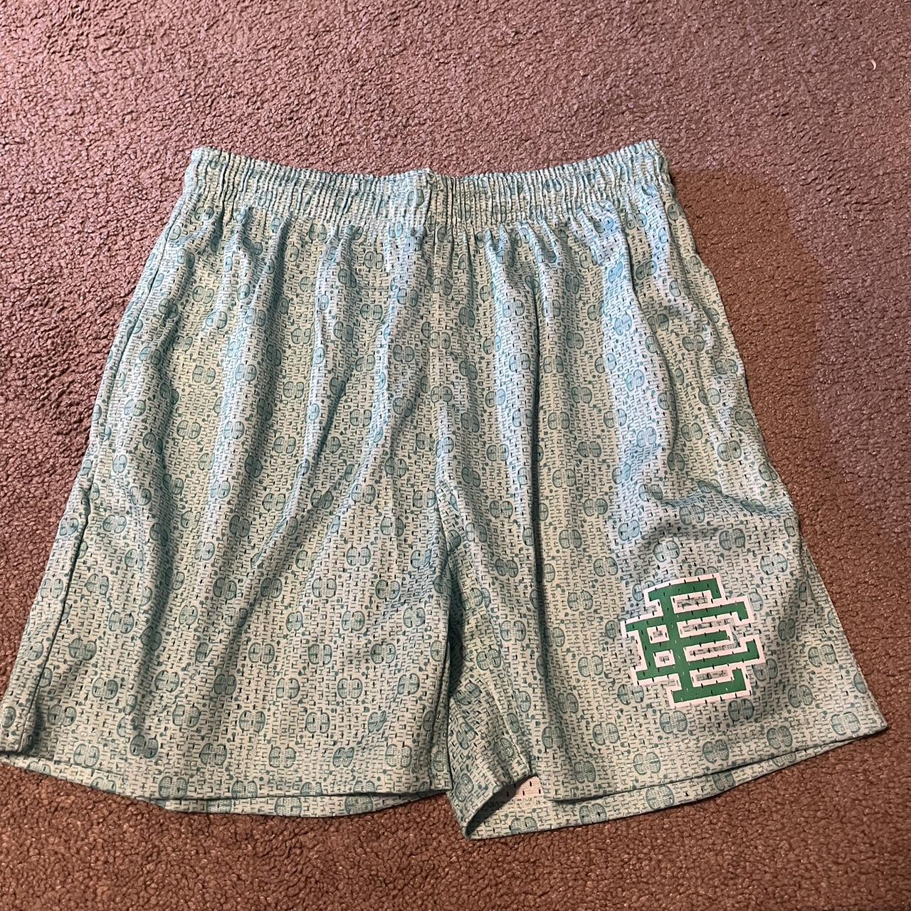 Eric Emanuel x Gucci shorts Lime green size mens... Depop
