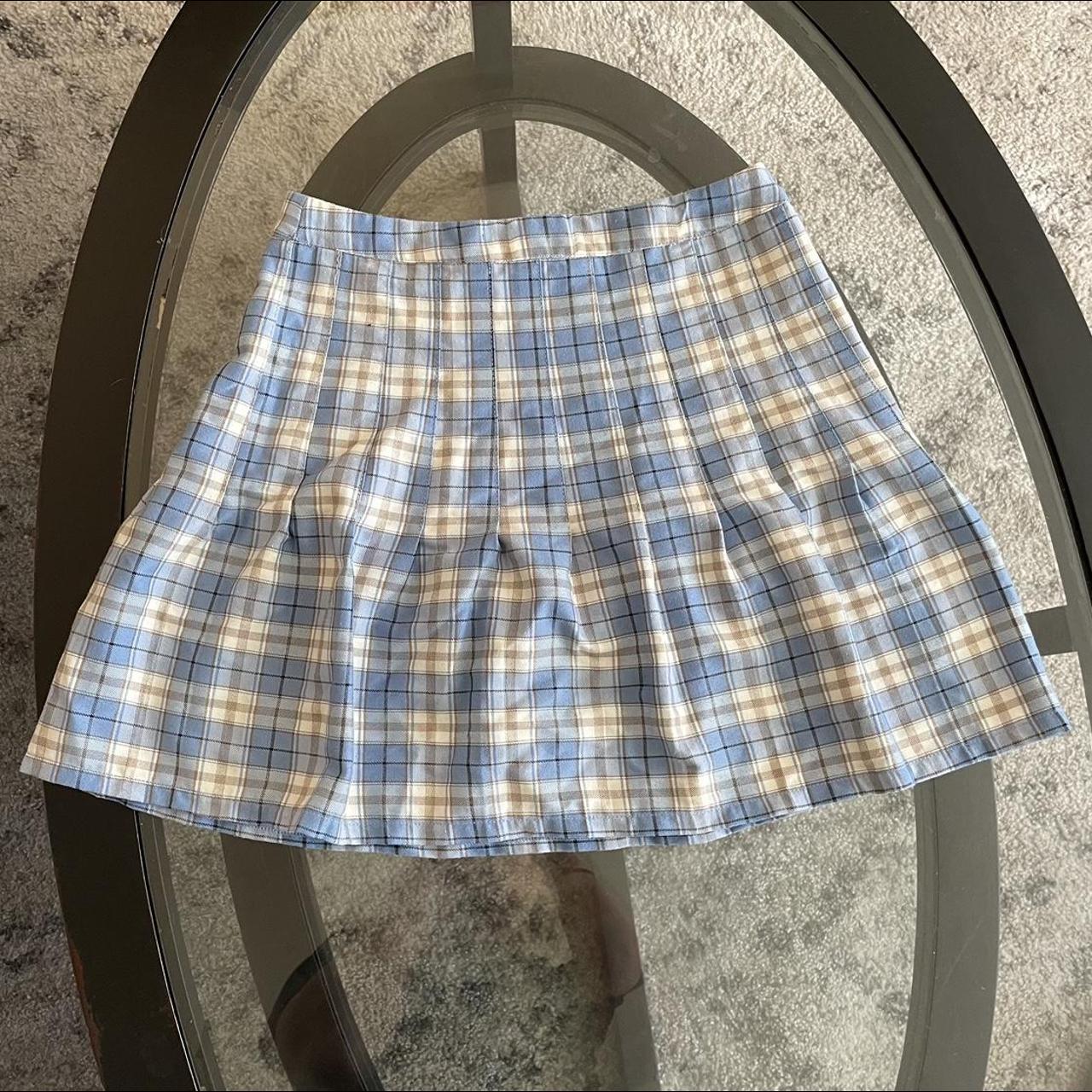 Urban Outfitters Women's Blue and White Skirt | Depop