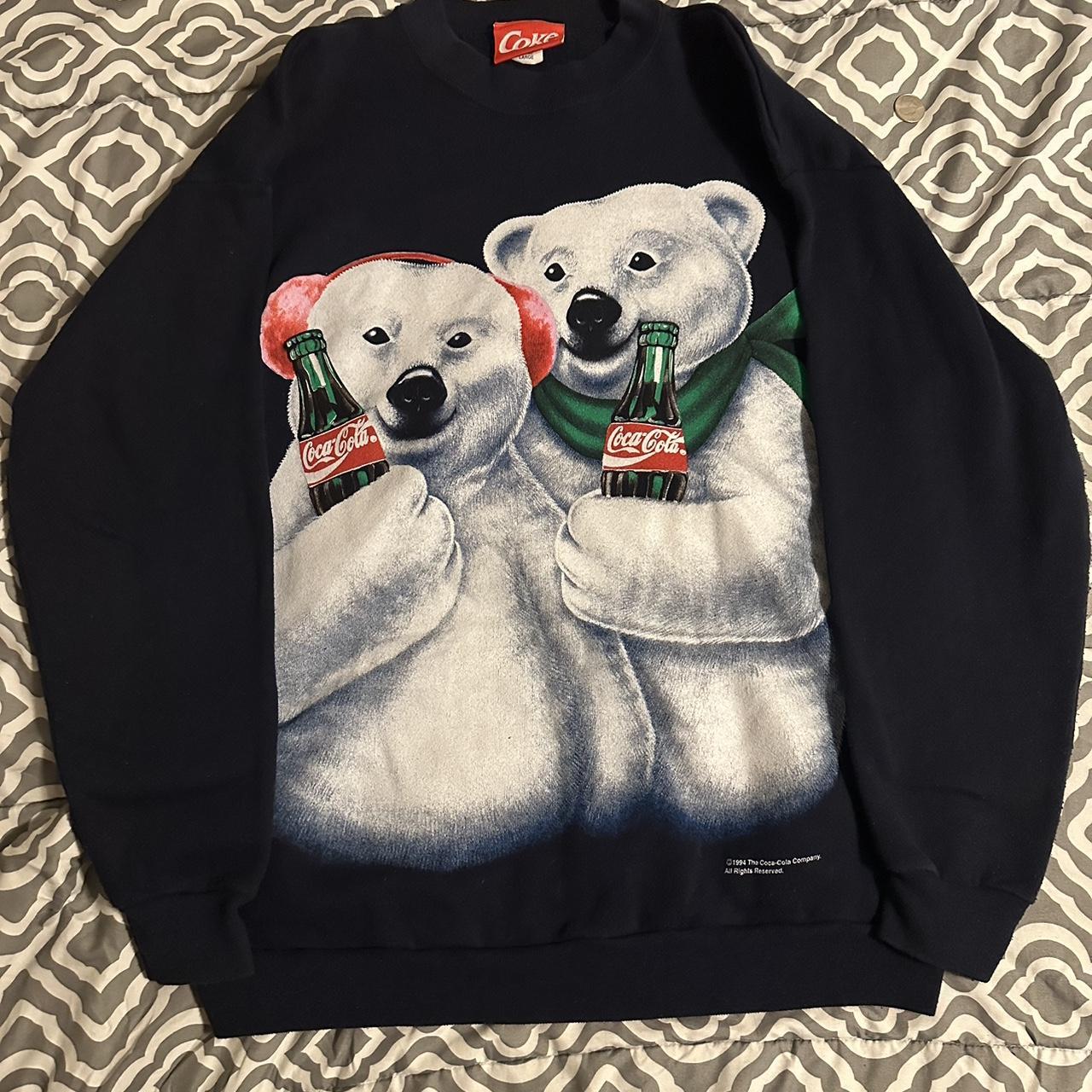 Coca cola store polar bear sweatshirt