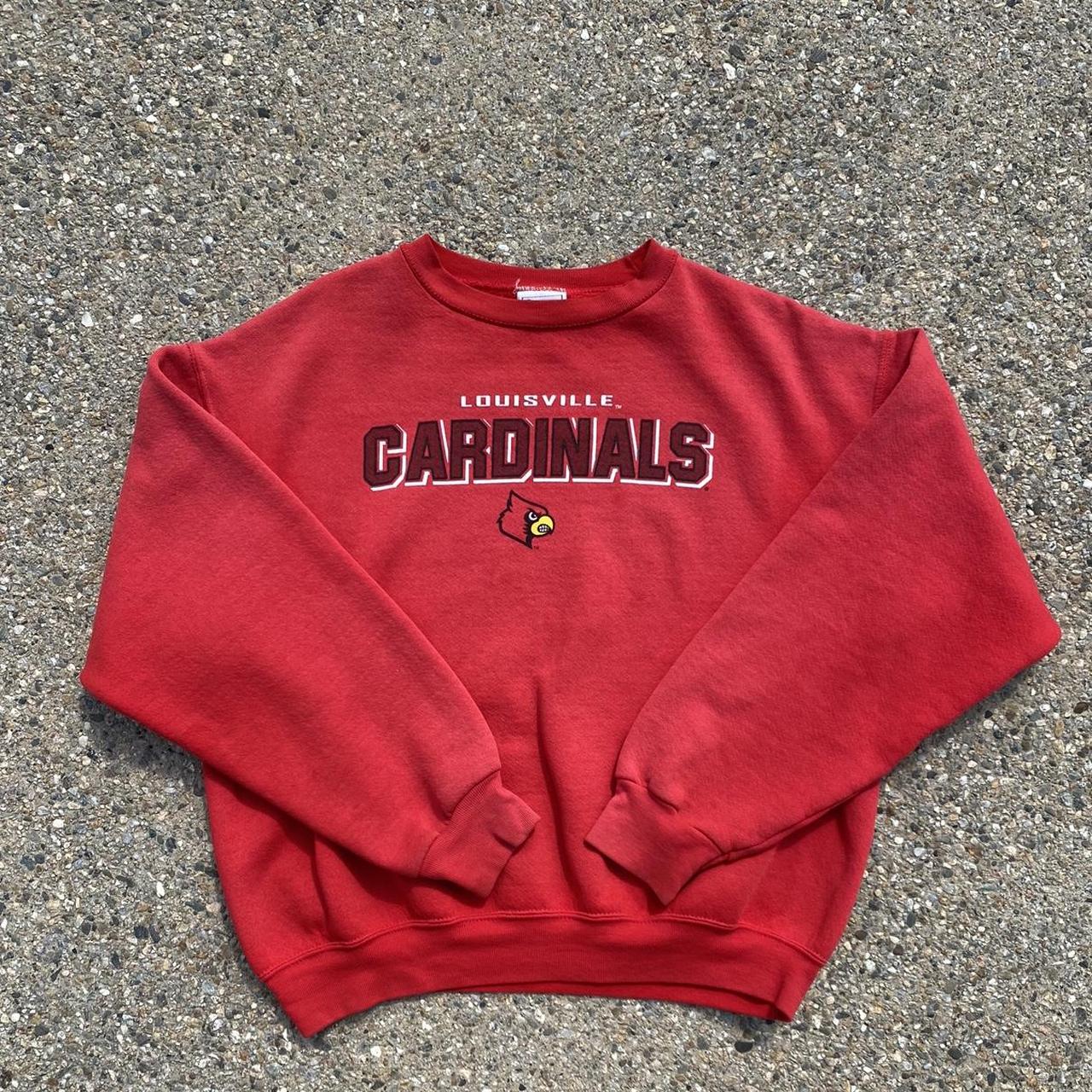 Vintage Louisville Cardinals Crewneck ❤️ Insane piece - Depop