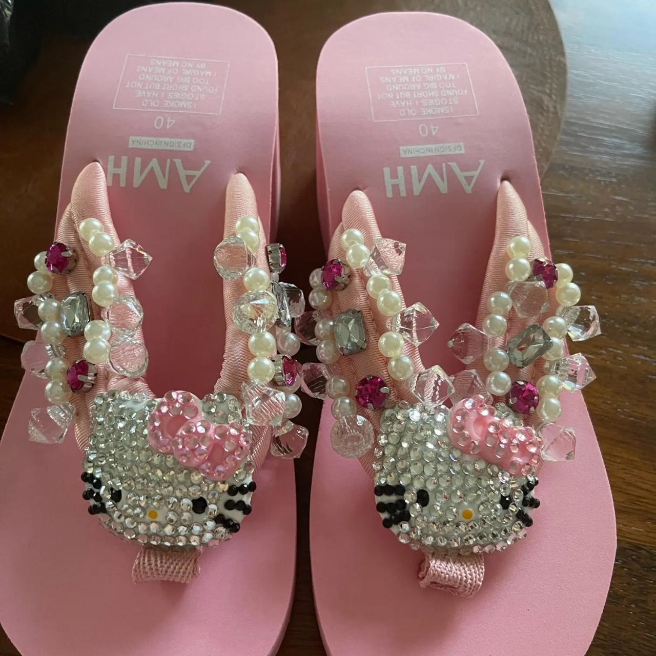 Hello kitty platform discount sandals