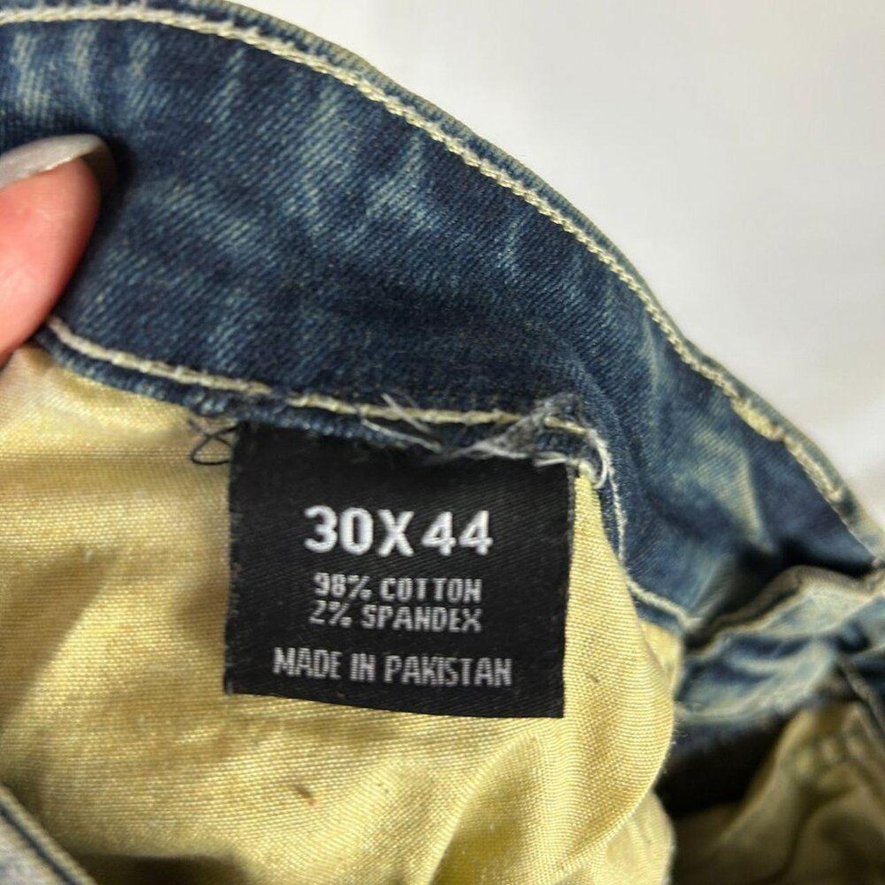 Source Unknown Men's Flare Distressed Jeans - Blu… - image 6