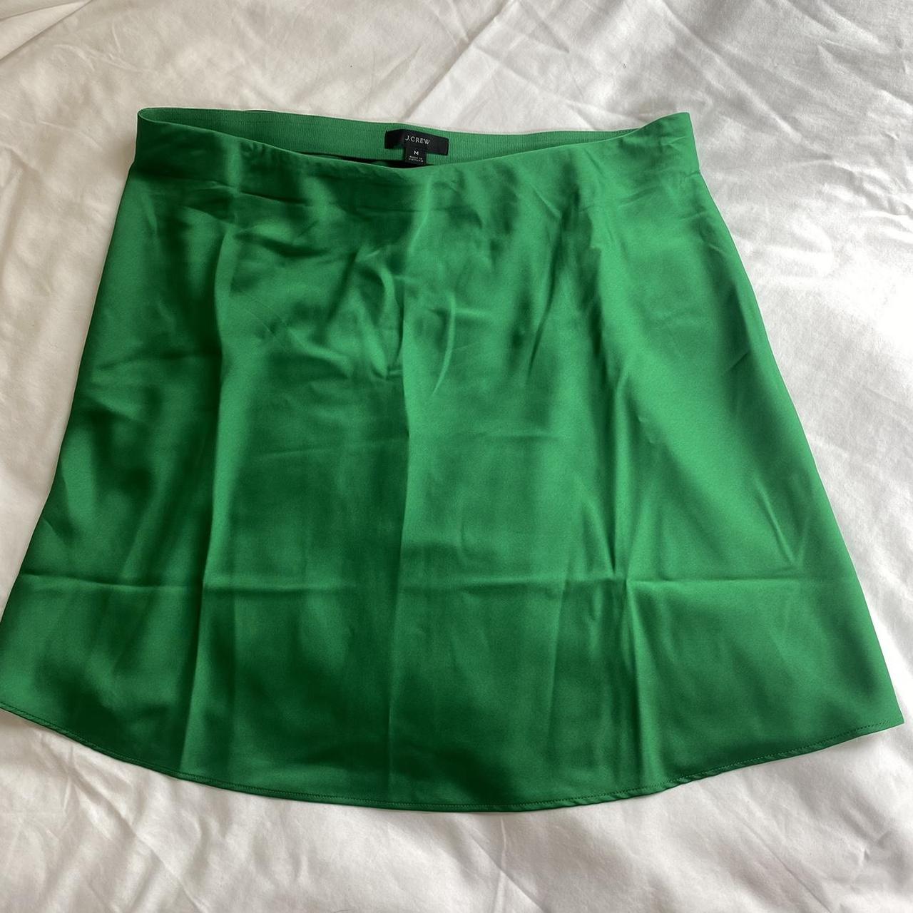 J.Crew Women's Green Skirt | Depop