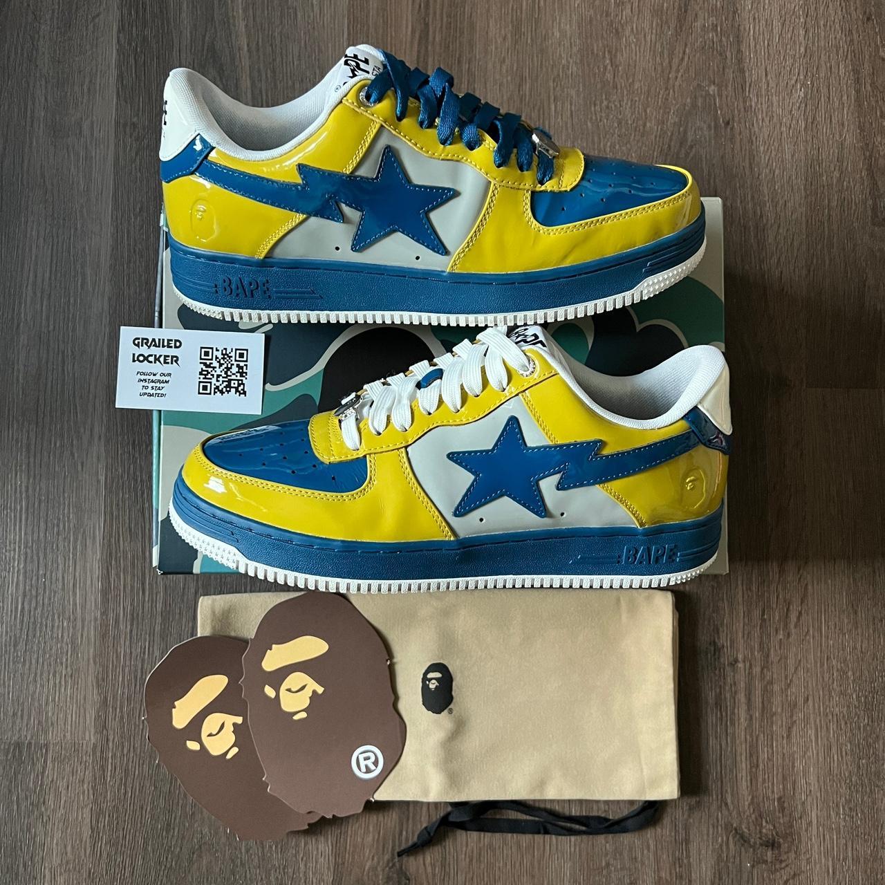 Bapesta yellow cheap blue