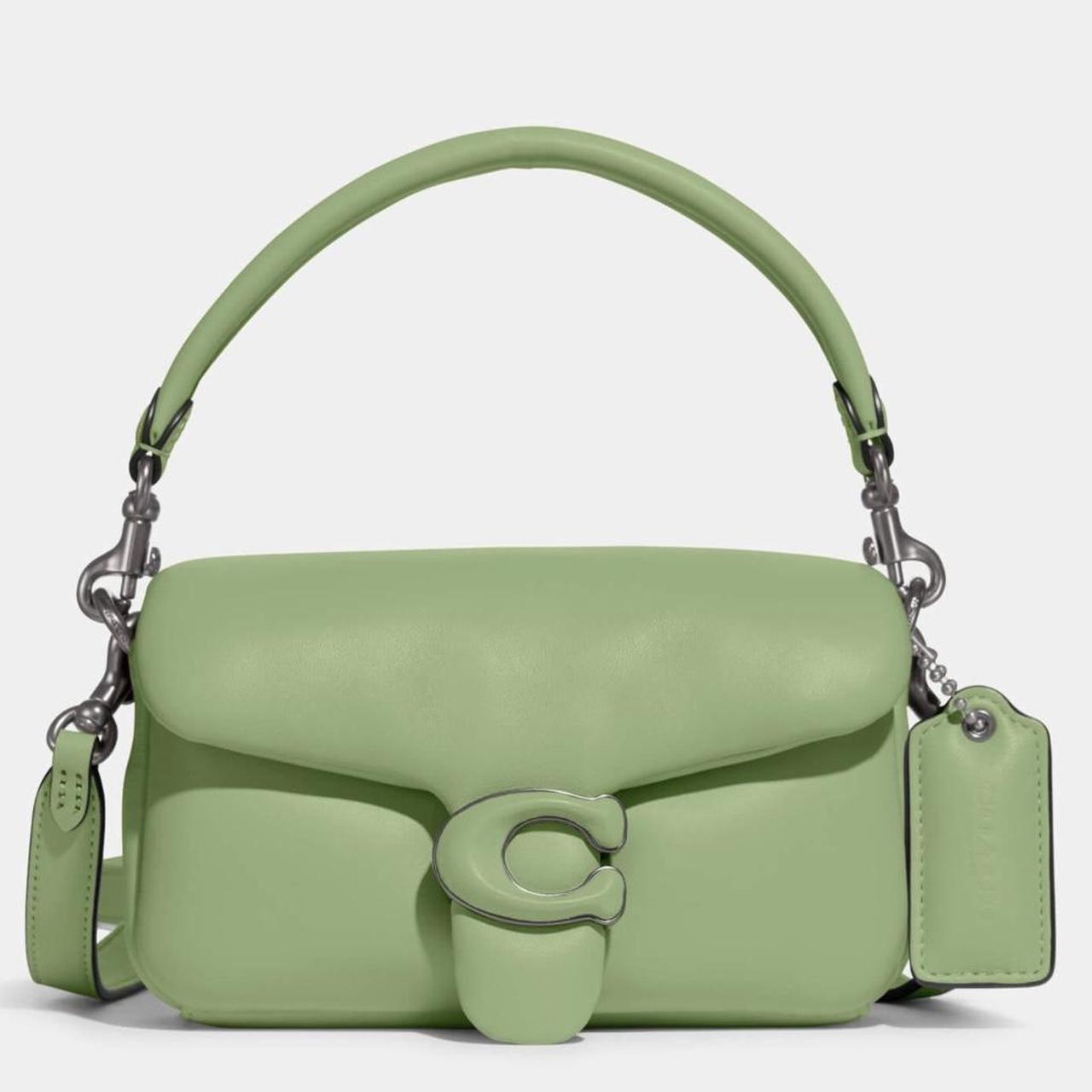Coach pillow tabby 18 in pistachio color Retails - Depop