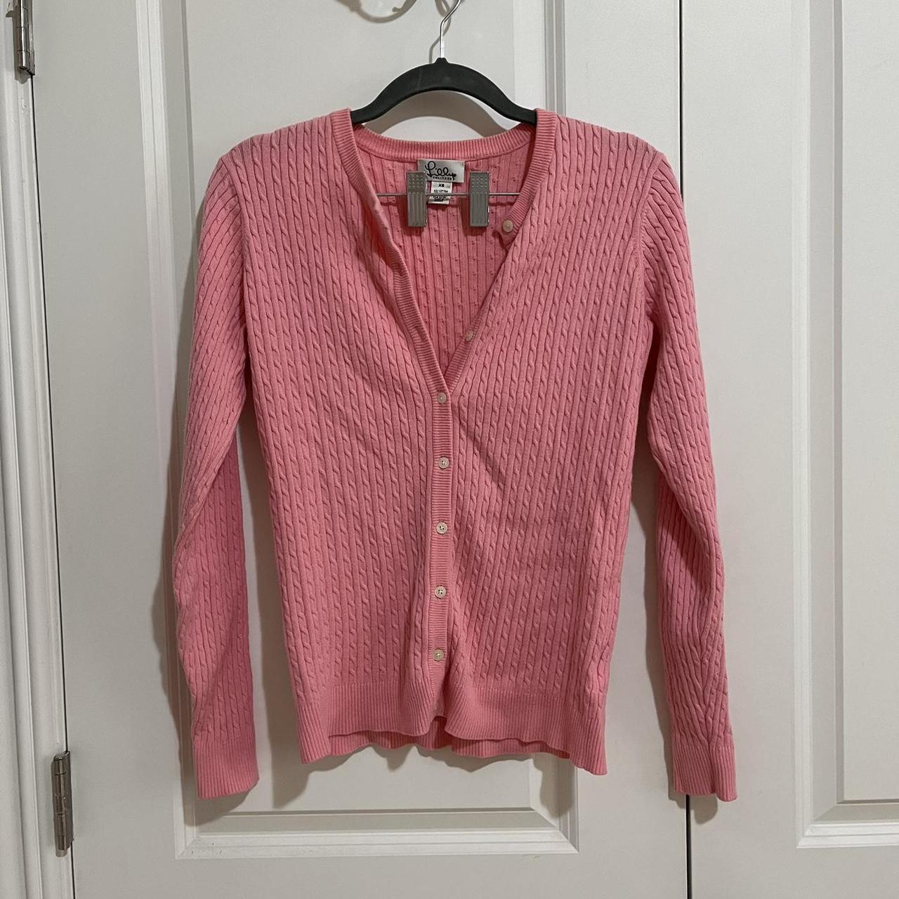 Lilly pulitzer hot sale pink cardigan