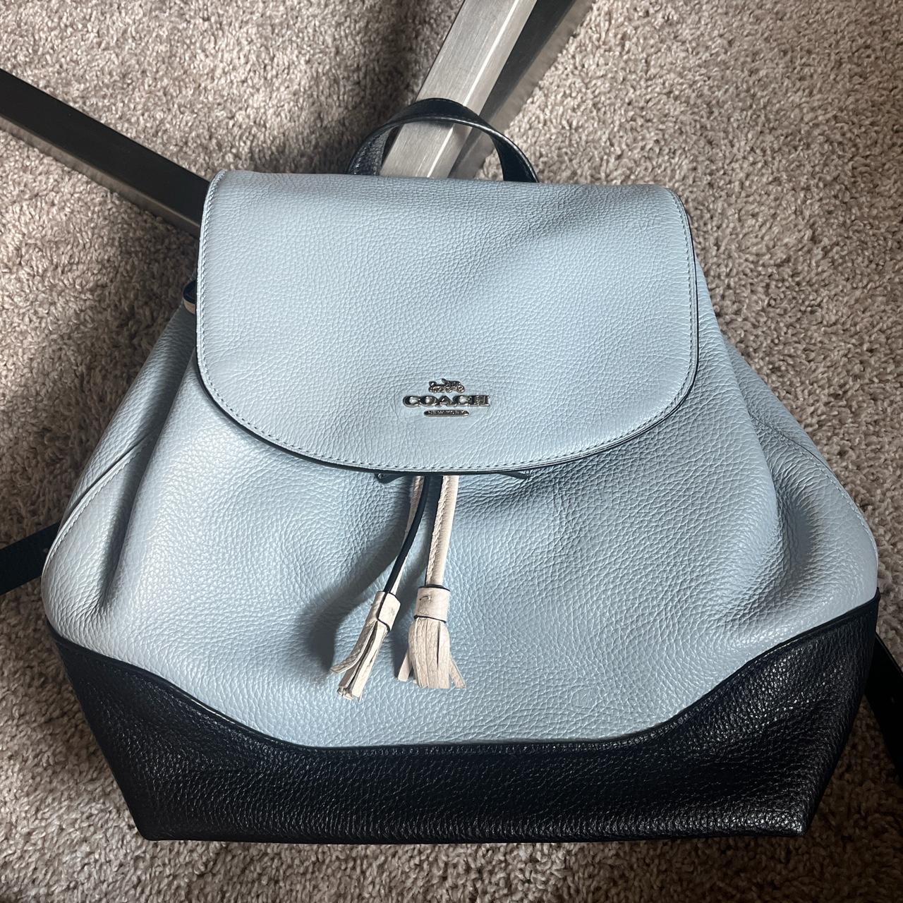 Adorable Baby Blue Coach Backpack! Barely used... - Depop