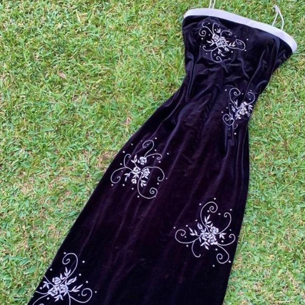 women-s-black-and-purple-dress-depop