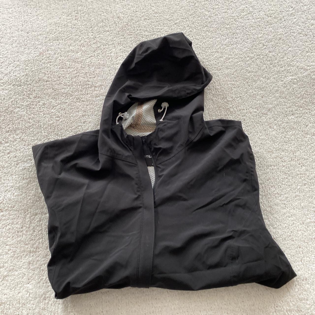 black rain jacket free country size xxl - Depop