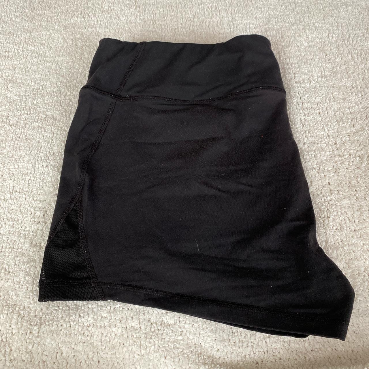 danskin fitted shorts sheer on sides size xl... - Depop