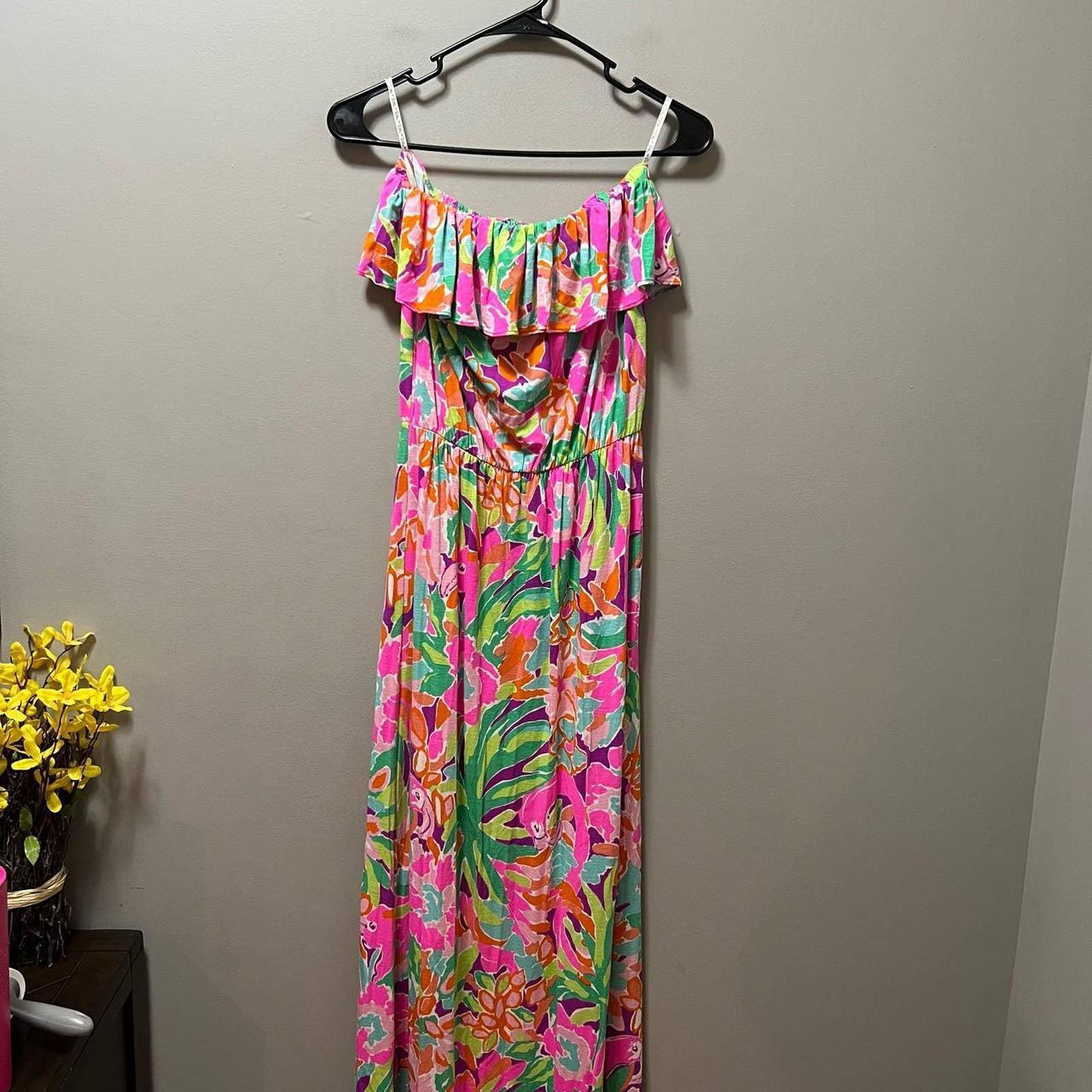 Lilly Pulitzer lulu Maxi dress size small In gently... - Depop