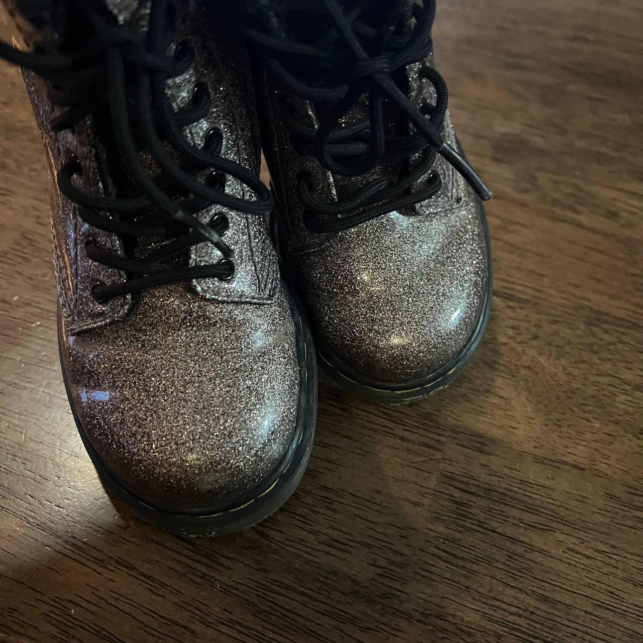 Silver dr clearance martens shoes