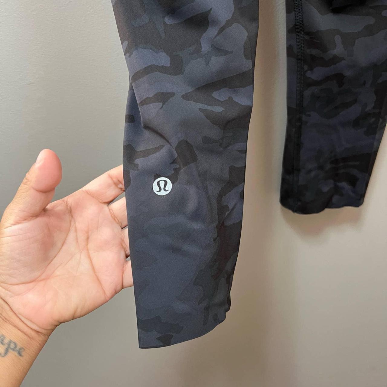 6Lululemon Fast and Free Crop II 19 *Nulux Incognito Camo Multi