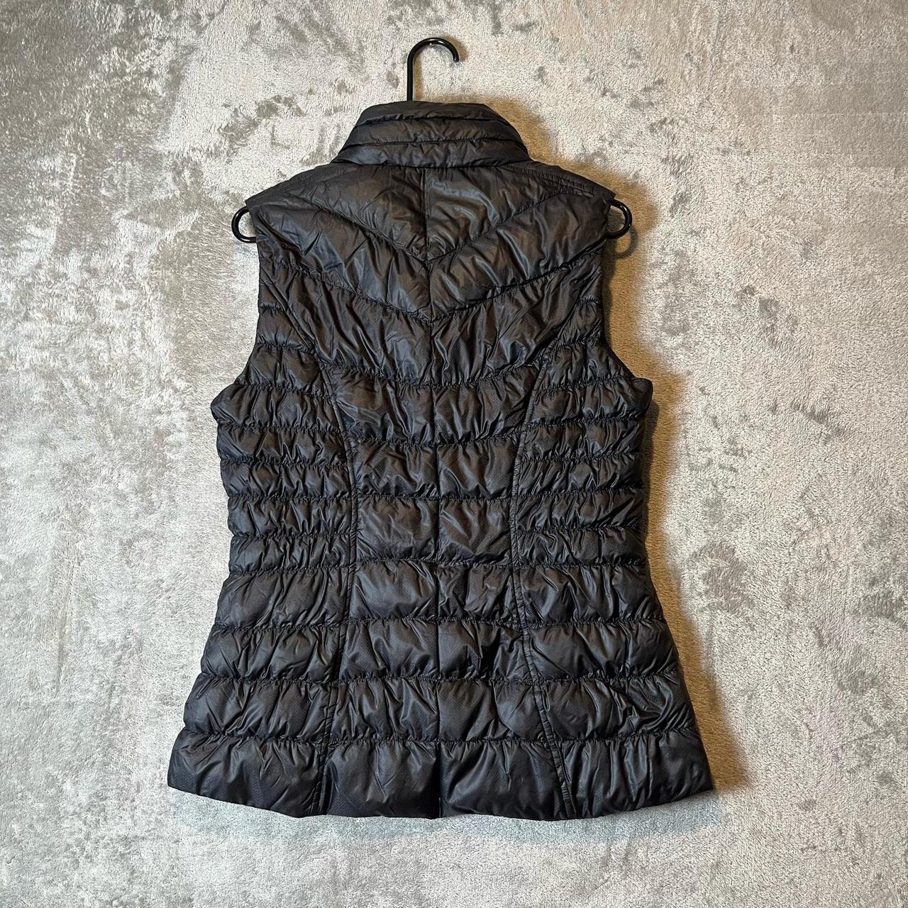 Athleta Black Zip Up Downalicious Deluxe Puffer Vest. Depop
