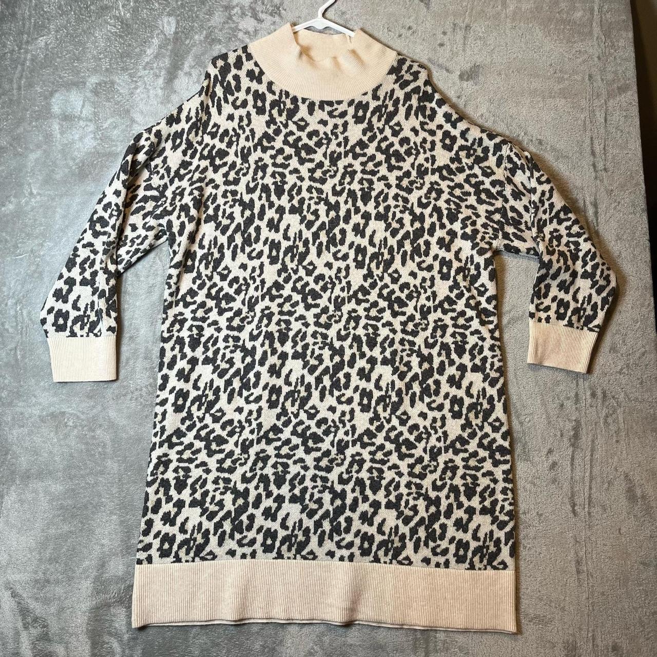 Loft leopard sweater dress best sale