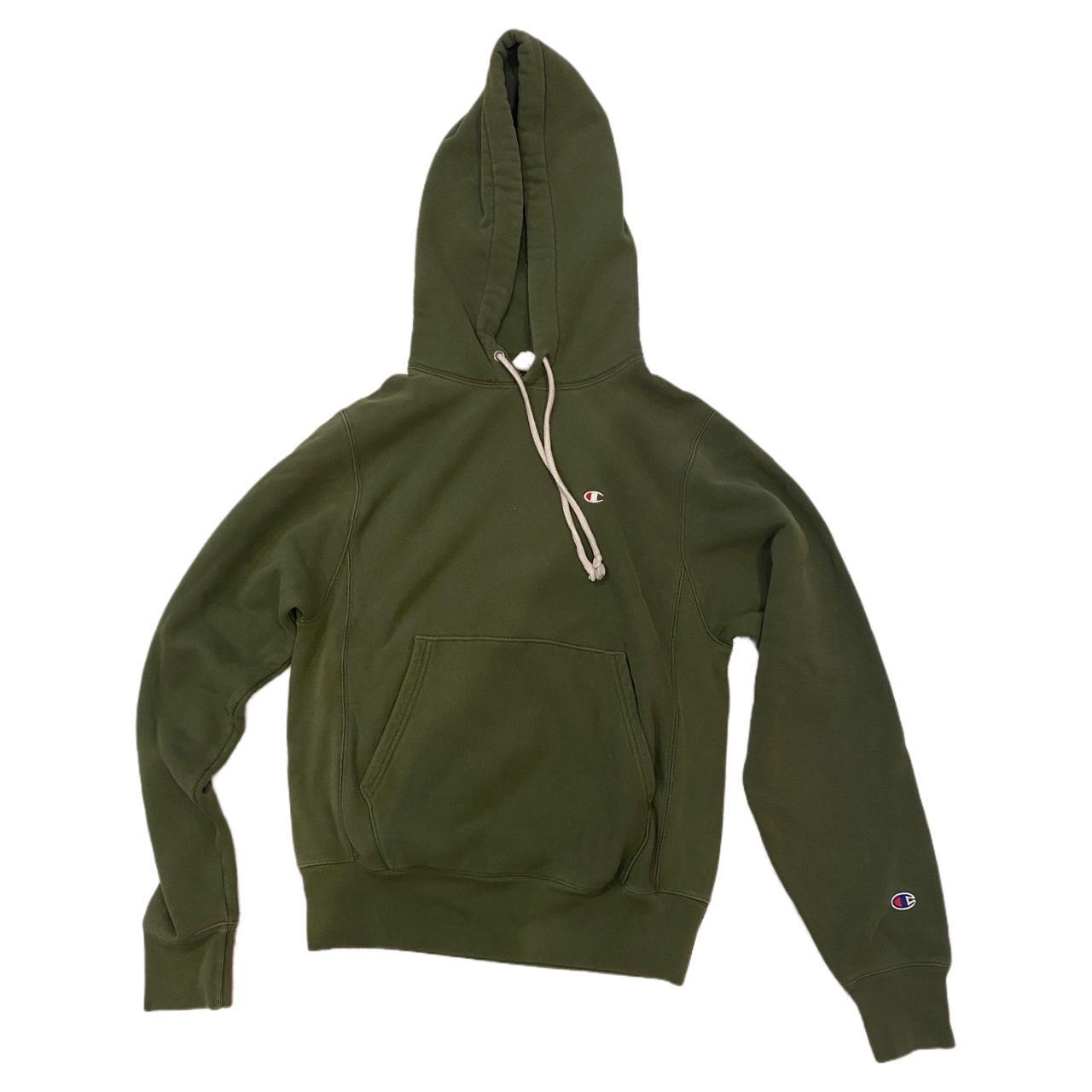 Champion sweater olive green zone best sale