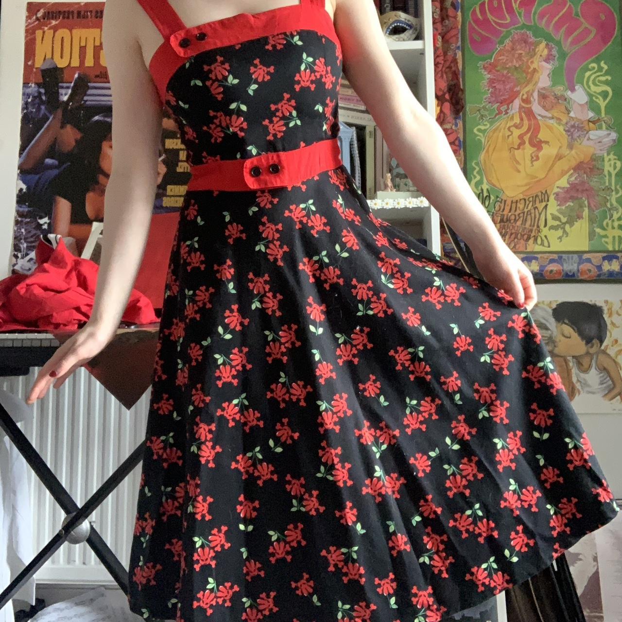 Hell bunny skull cherry rockabilly dress. Absolutely