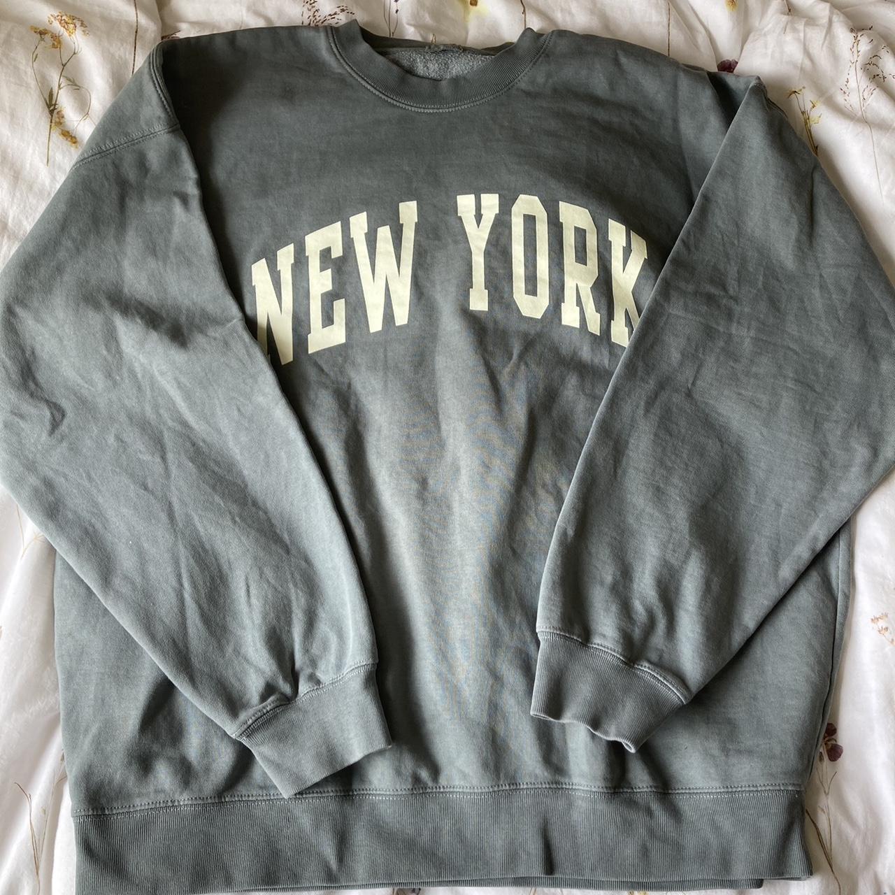 Brandy Melville New York oversized sage green... Depop