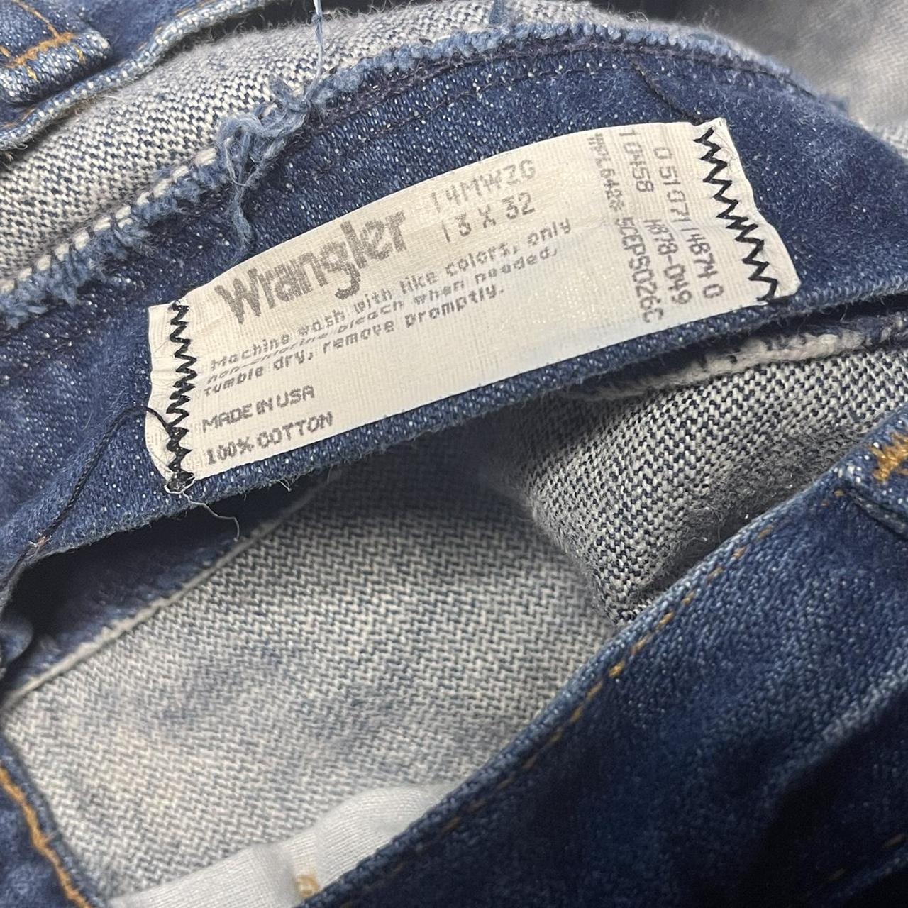 Vintage Wrangler Jeans Made In USA 13”... - Depop