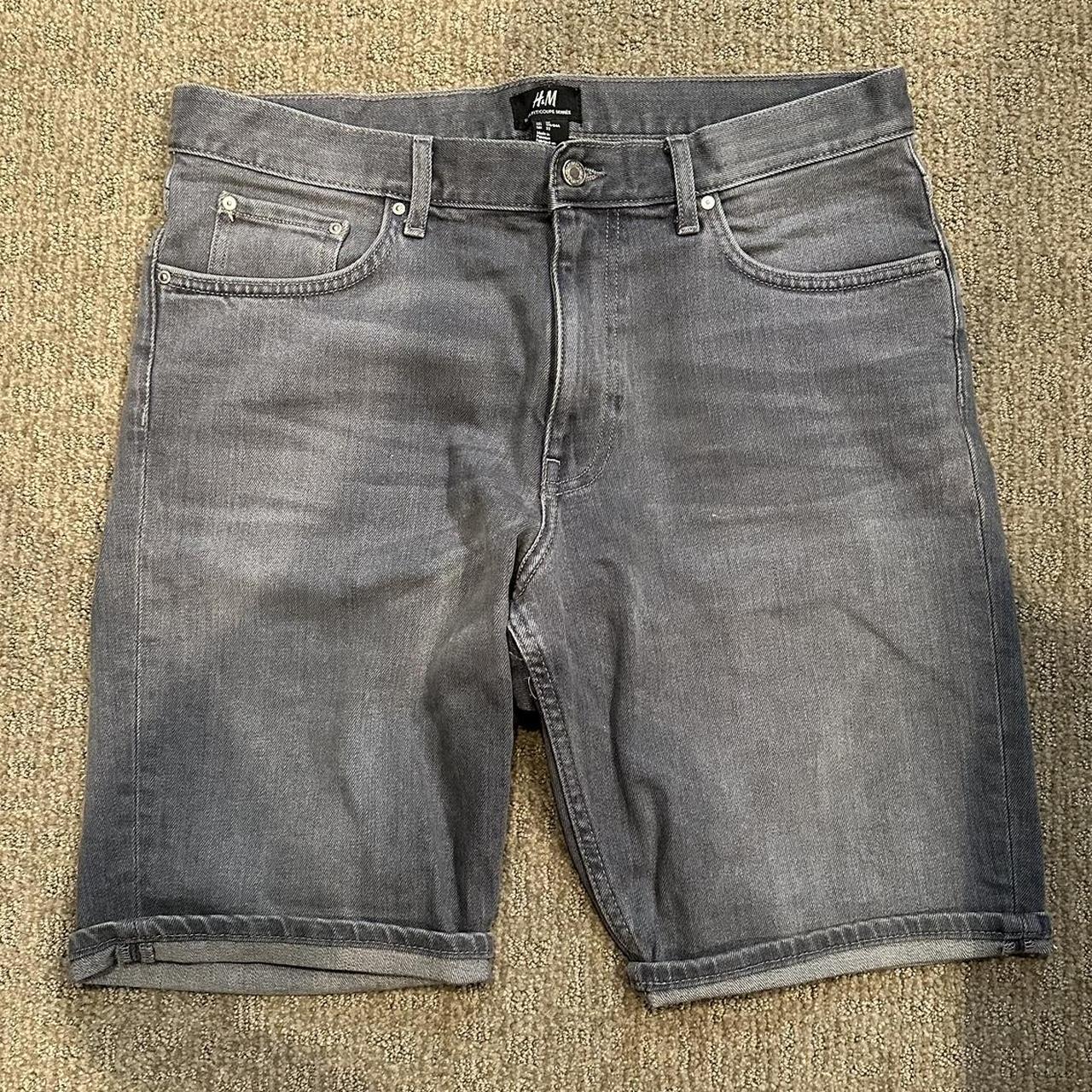 H&M Jean Shorts 9” Worn twice in perfect condition!... - Depop