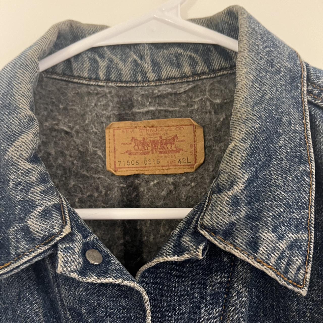 Vintage Levi’s flannel lined jean jacket Fits like a... - Depop