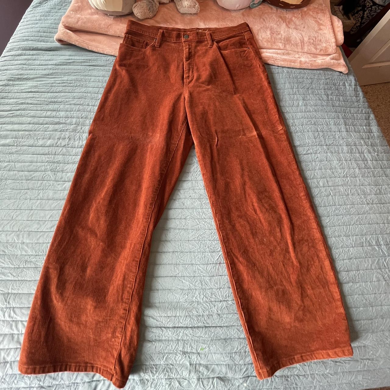 Universal Thread Women's Orange and Brown Trousers