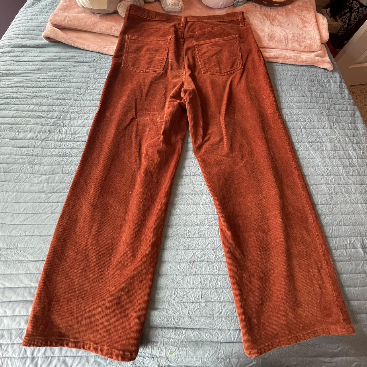Universal Thread Women's Orange and Brown Trousers (2)