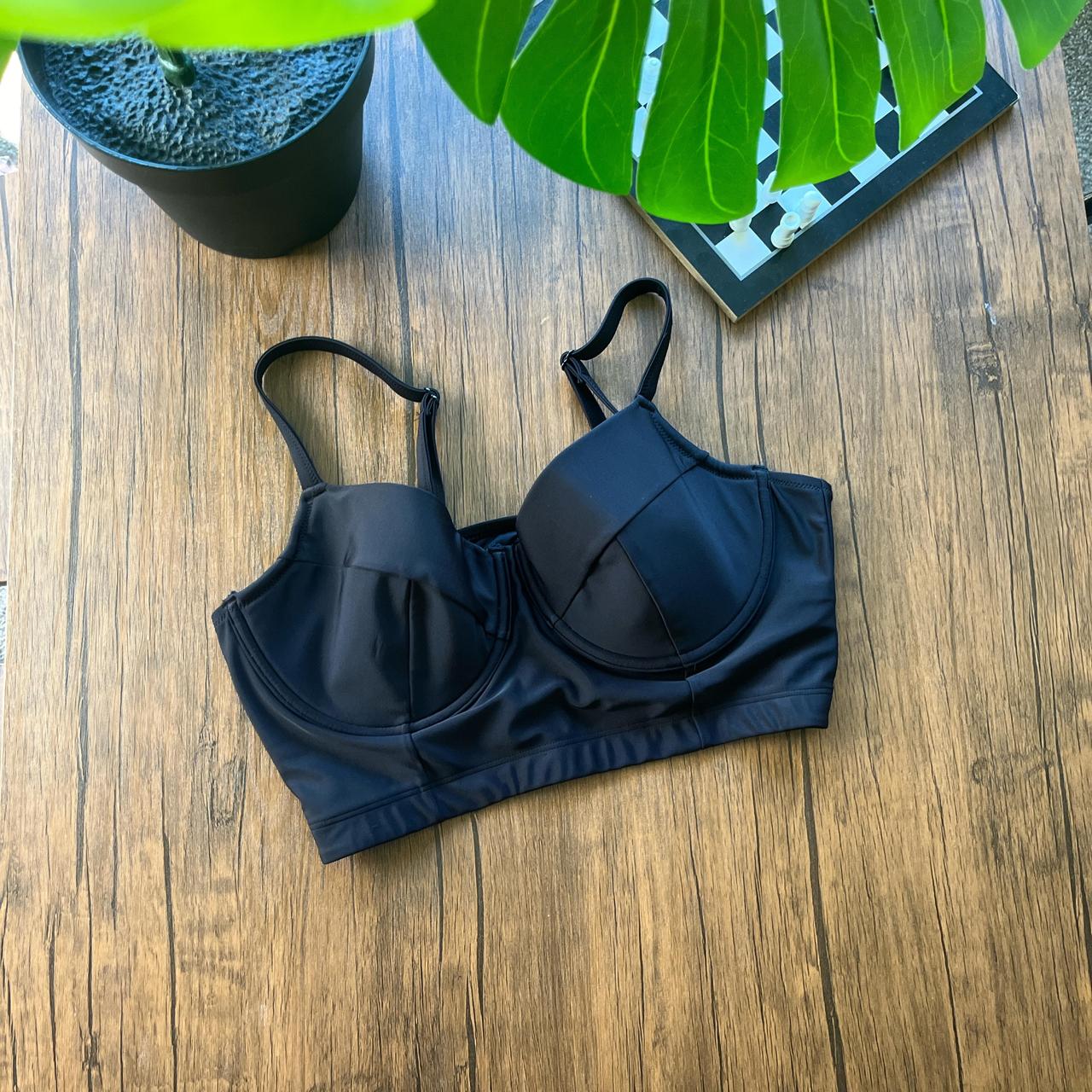 black bikini top