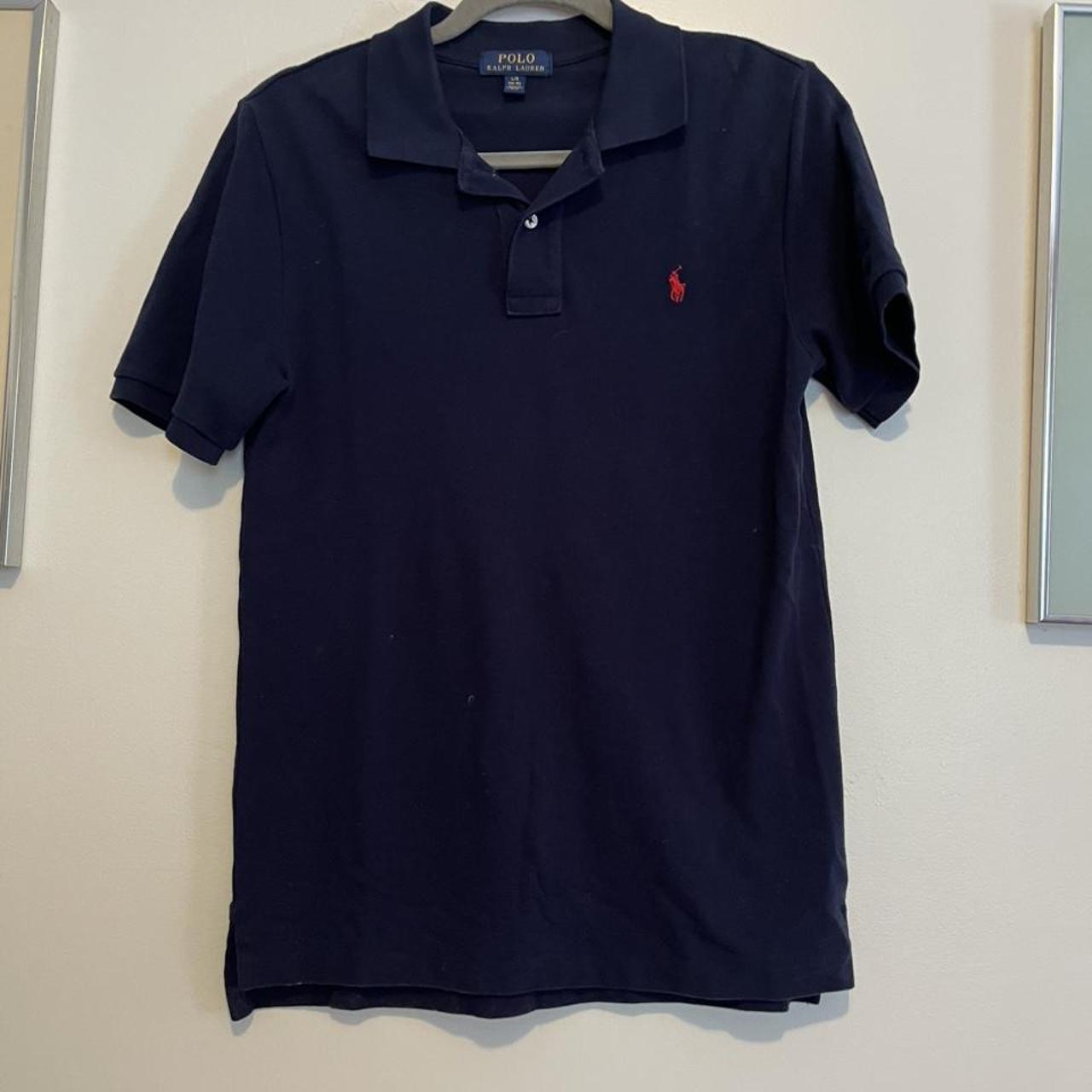 Navy blue Polo shirt No stains Nice collared shirt... - Depop