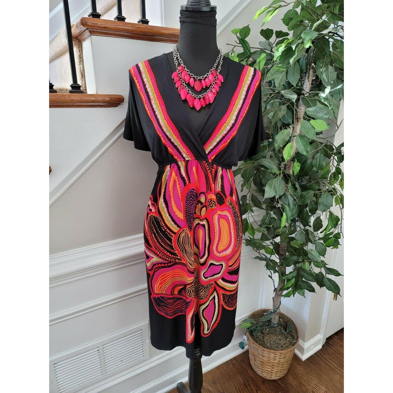 Emma Michele Women Multicolor Polyester V Neck Depop