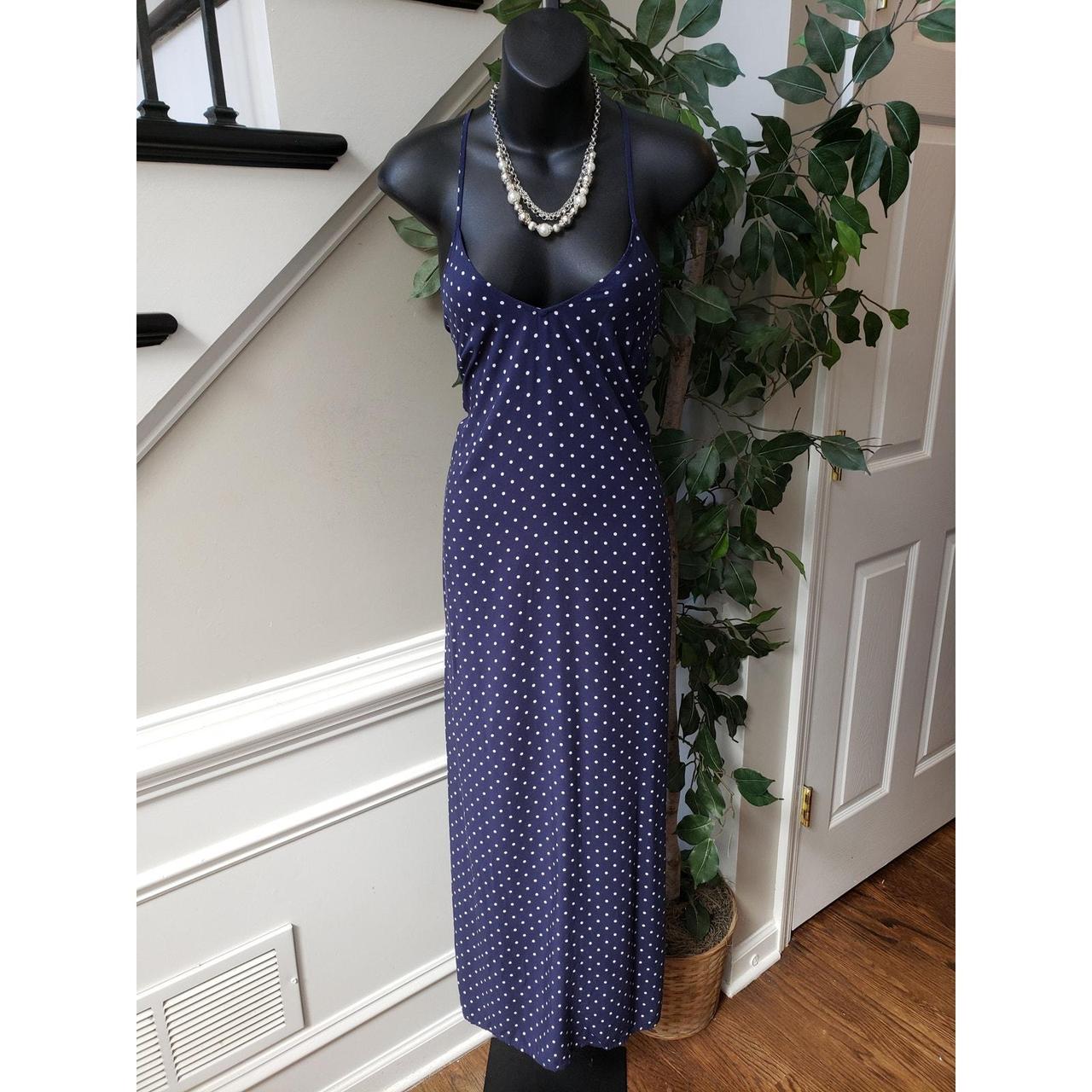 Old navy blue polka dot dress best sale