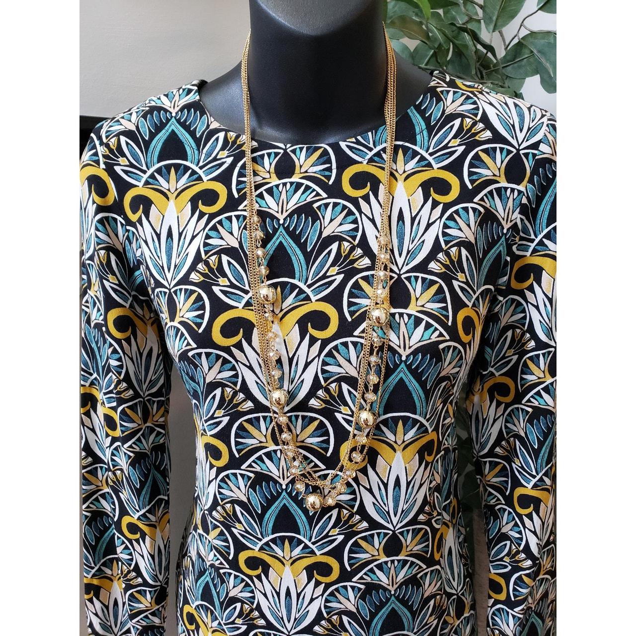 H&M Women's Midi Dress - Multi - 2 – H&M Shift Dr… - image 2