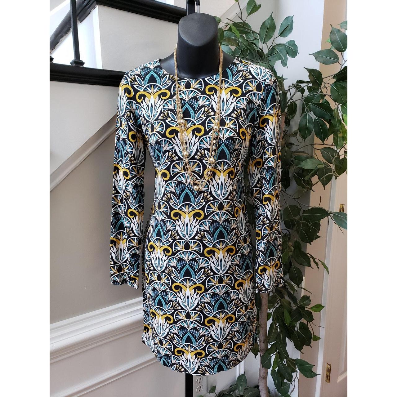 H&M Women's Midi Dress - Multi - 2 – H&M Shift Dr… - image 1